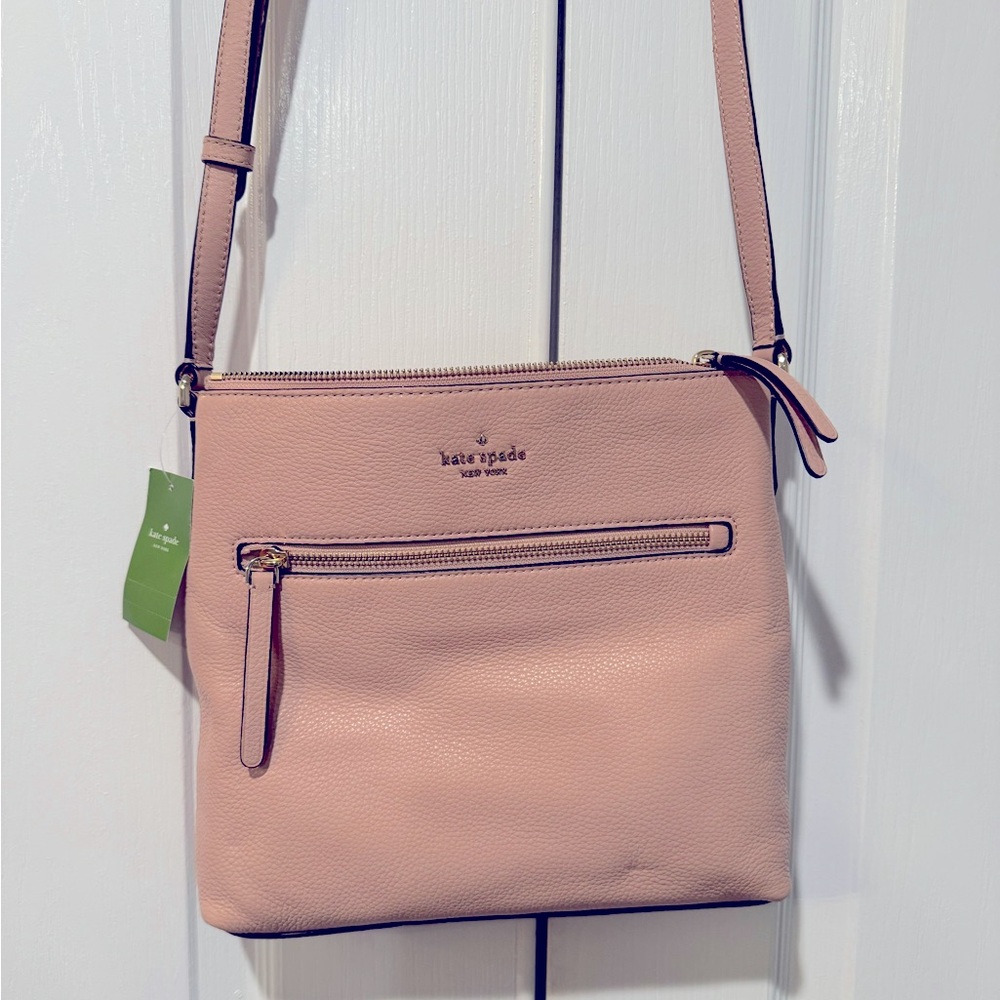 NWT Kate Spade ♠️ Jackson Blush Pink top zip Crossbody Bag